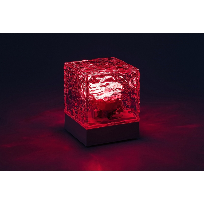 Rabalux - LED RGB Ściemnialna akumulatorowa lampa stołowa LED/1W/5V + pilot zdalnego sterowania