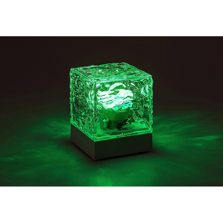 Rabalux - LED RGB Ściemnialna akumulatorowa lampa stołowa LED/1W/5V + pilot zdalnego sterowania
