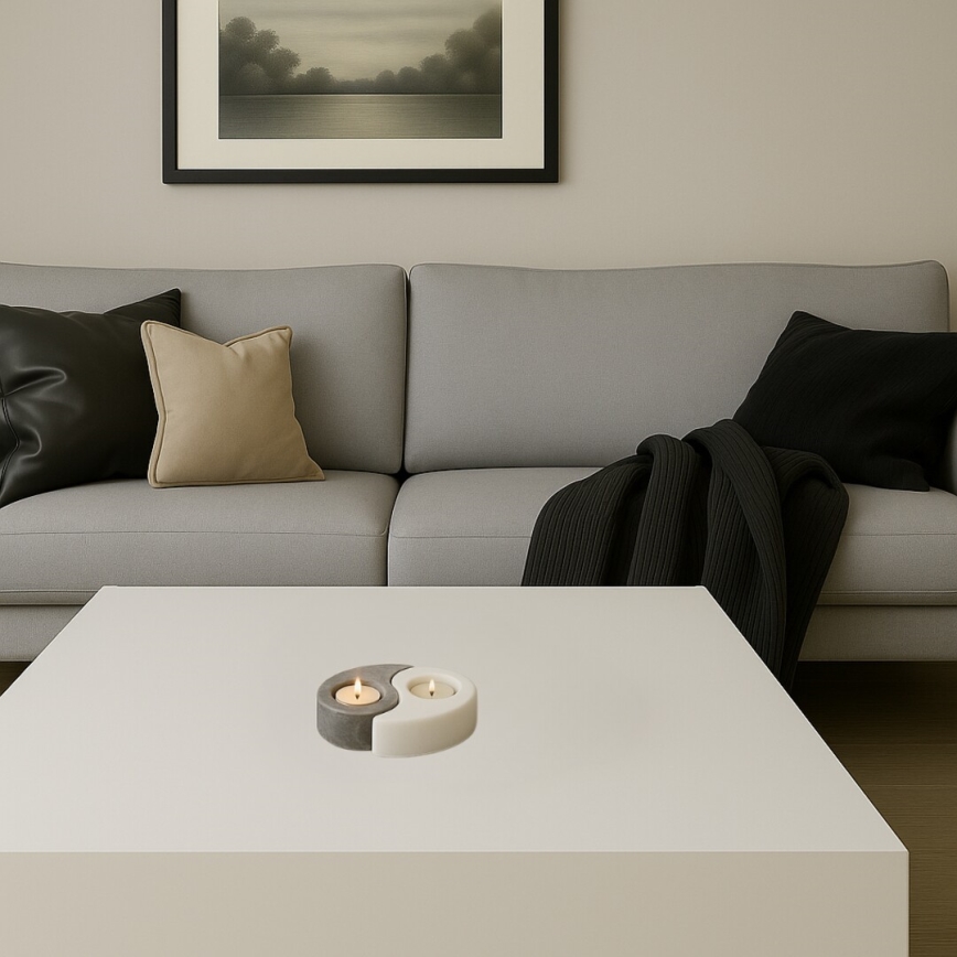 Rabalux - Lampa solna - świecznik szary/biały