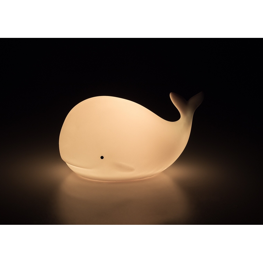Rabalux - LED RGB dotykowa lampka nocna LED/0,05W/1xCR2032 wieloryb