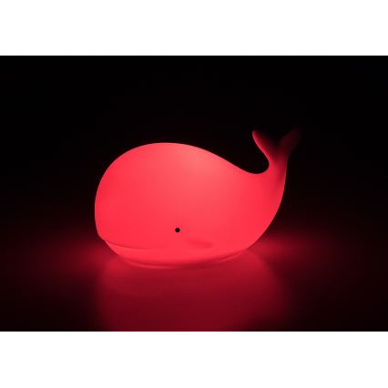 Rabalux - LED RGB dotykowa lampka nocna LED/0,05W/1xCR2032 wieloryb
