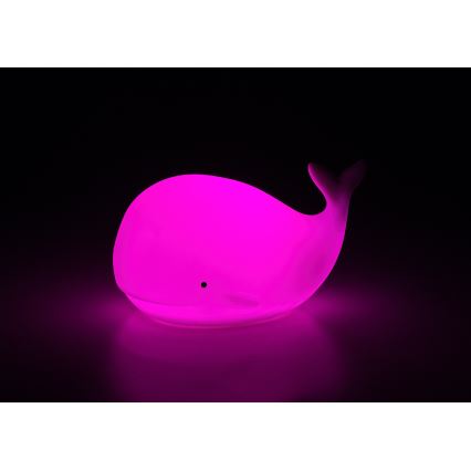 Rabalux - LED RGB dotykowa lampka nocna LED/0,05W/1xCR2032 wieloryb