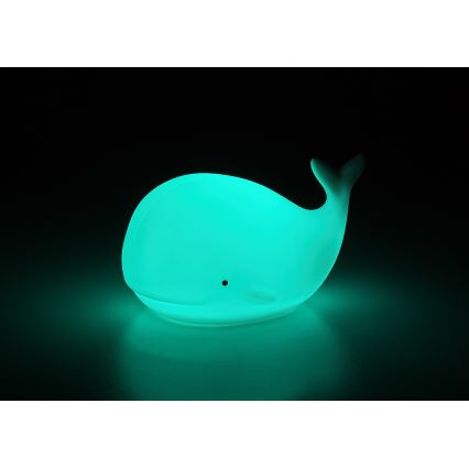 Rabalux - LED RGB dotykowa lampka nocna LED/0,05W/1xCR2032 wieloryb