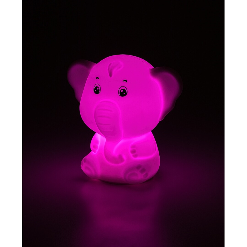 Rabalux - LED RGB dotykowa lampka nocna LED/0,05W/1xCR2032 słoń