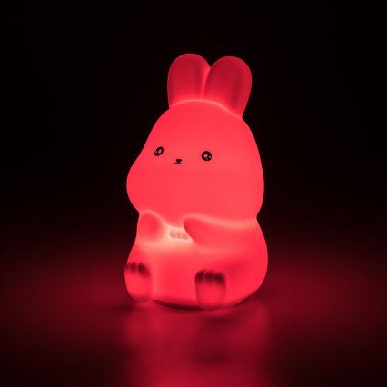 Rabalux - LED RGB dotykowa lampka nocna LED/0,05W/1xCR2032 królik
