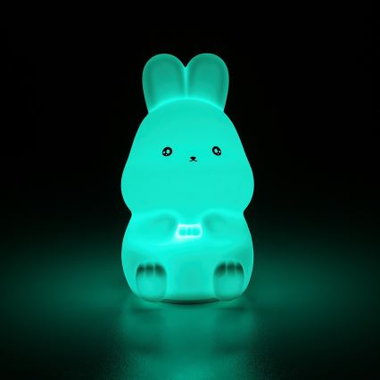 Rabalux - LED RGB dotykowa lampka nocna LED/0,05W/1xCR2032 królik