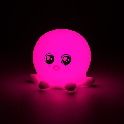Rabalux - LED RGB dotykowa lampka nocna LED/0,05W/1xCR2032 ośmiornica