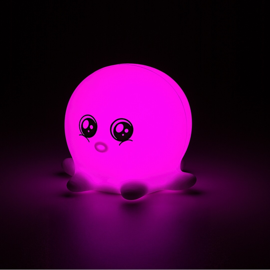 Rabalux - LED RGB dotykowa lampka nocna LED/0,05W/1xCR2032 ośmiornica