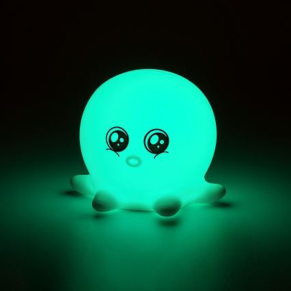 Rabalux - LED RGB dotykowa lampka nocna LED/0,05W/1xCR2032 ośmiornica