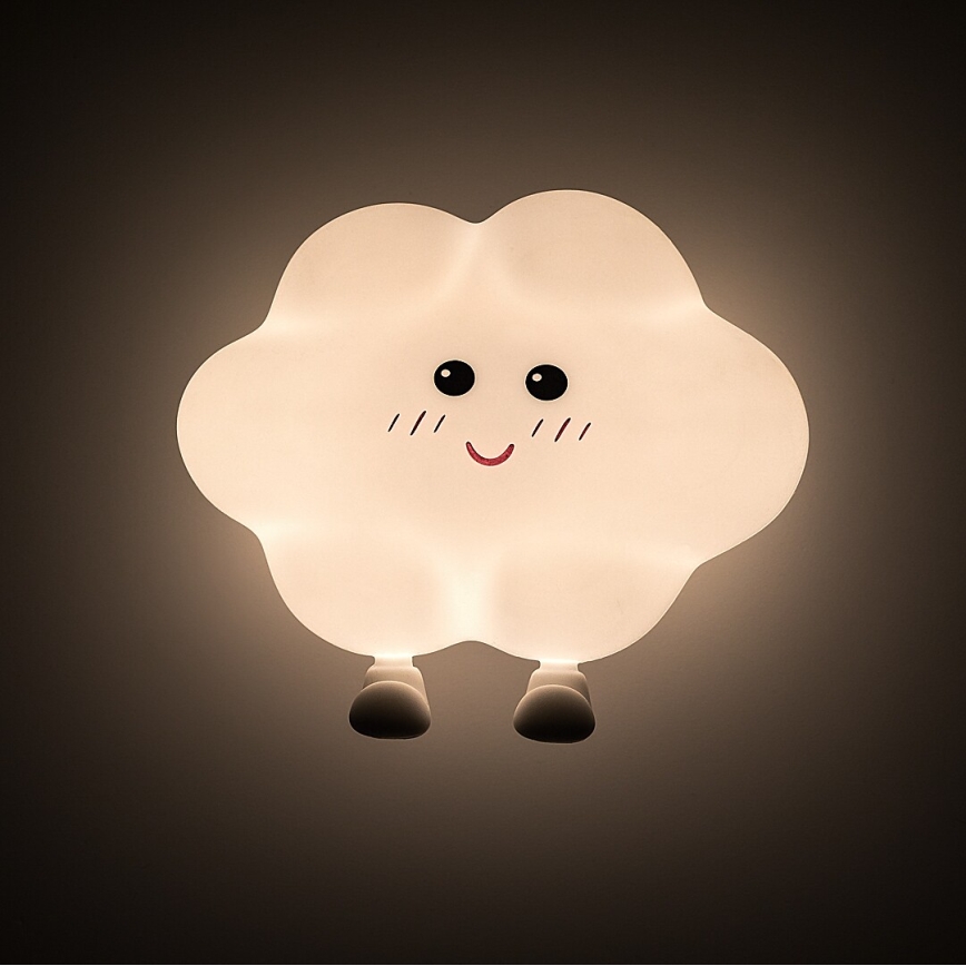 Rabalux - LED ściemnialna, ładowalna, dotykowa lampka nocna dla dzieci LED/2,7W/5V 200 mAh chmurka