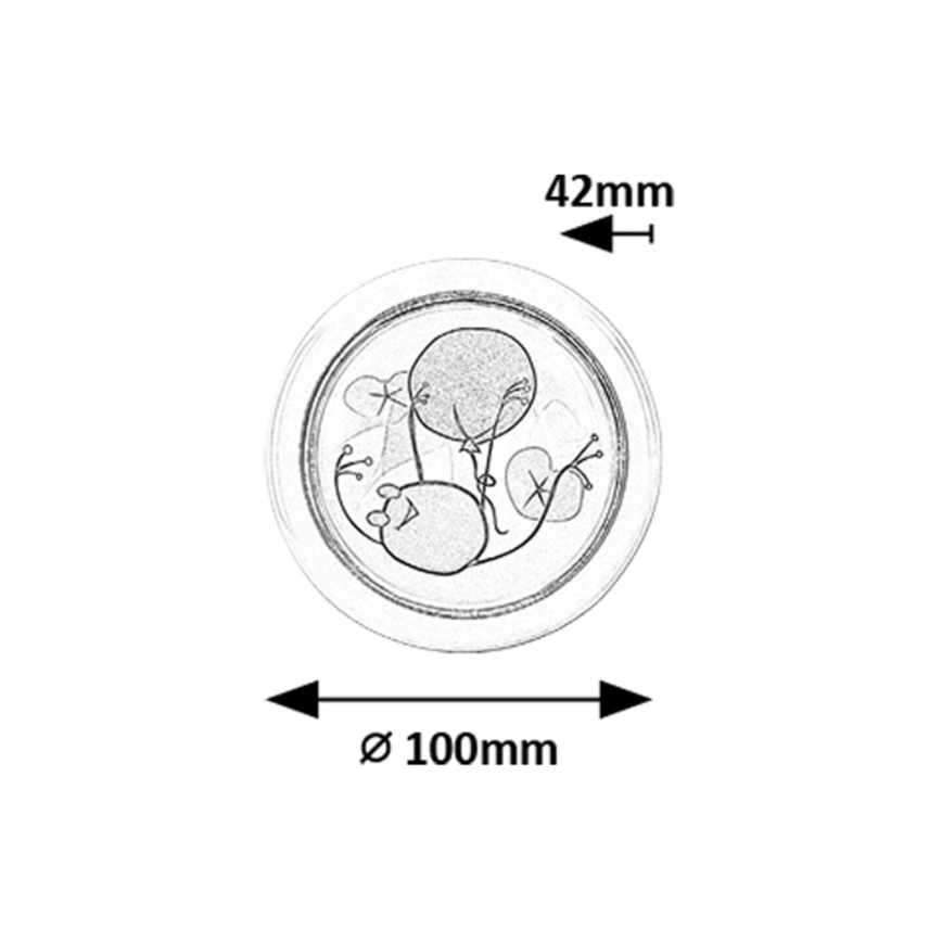 Rabalux - LED Lampka dziecięca nocna LED/0,3W/2xAA 6000K