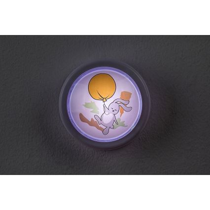 Rabalux - LED Lampka dziecięca nocna LED/0,3W/2xAA 6000K