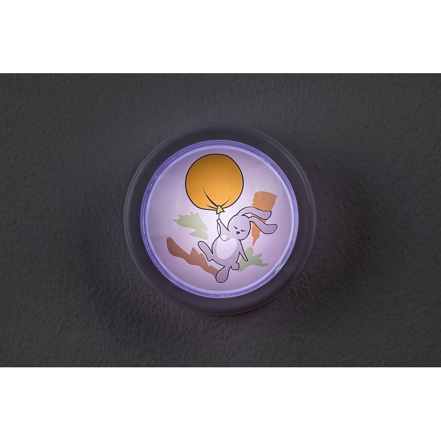 Rabalux - LED Lampka dziecięca nocna LED/0,3W/2xAA 6000K