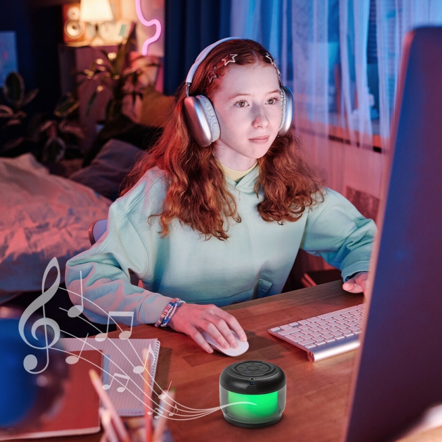 Rabalux - RGB Lampa stołowa z głośnikiem RGB/3W/3,7V 500mAh
