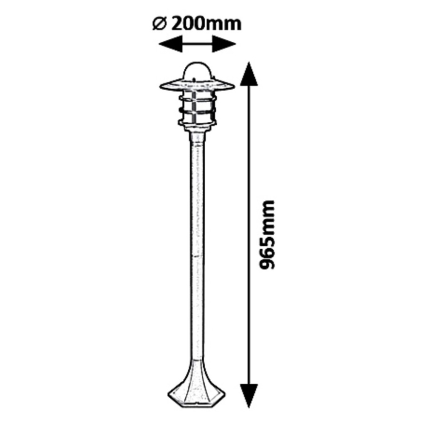 Rabalux 7680 - Lampa zewnętrzna DARRINGTON 1xE27/20W/230V IP44