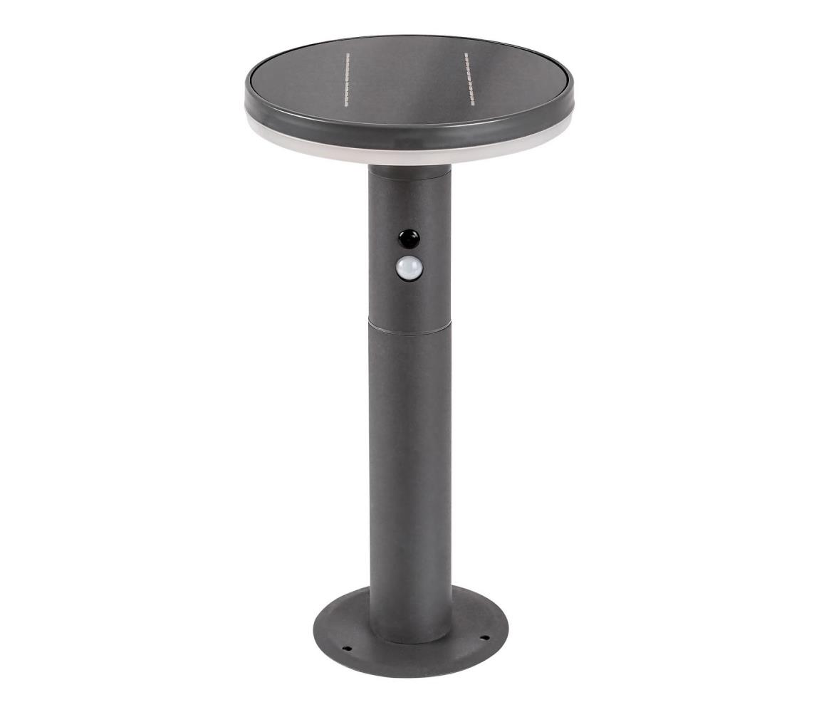 Rabalux 77018 - LED Lampa solarna z czujnikiem ALASKA LED/10W/3,7V IP44