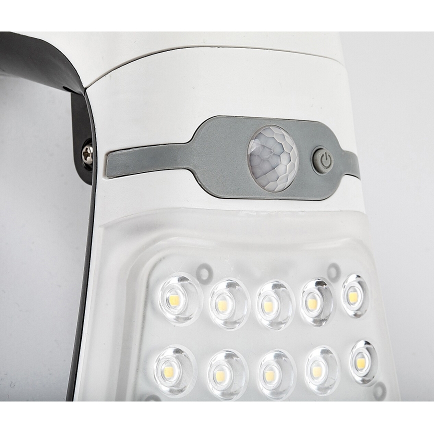 Rabalux - LED regulowane oświetlenie solarne z czujnikiem LED/4W/3,7V IP44 1800 mAh
