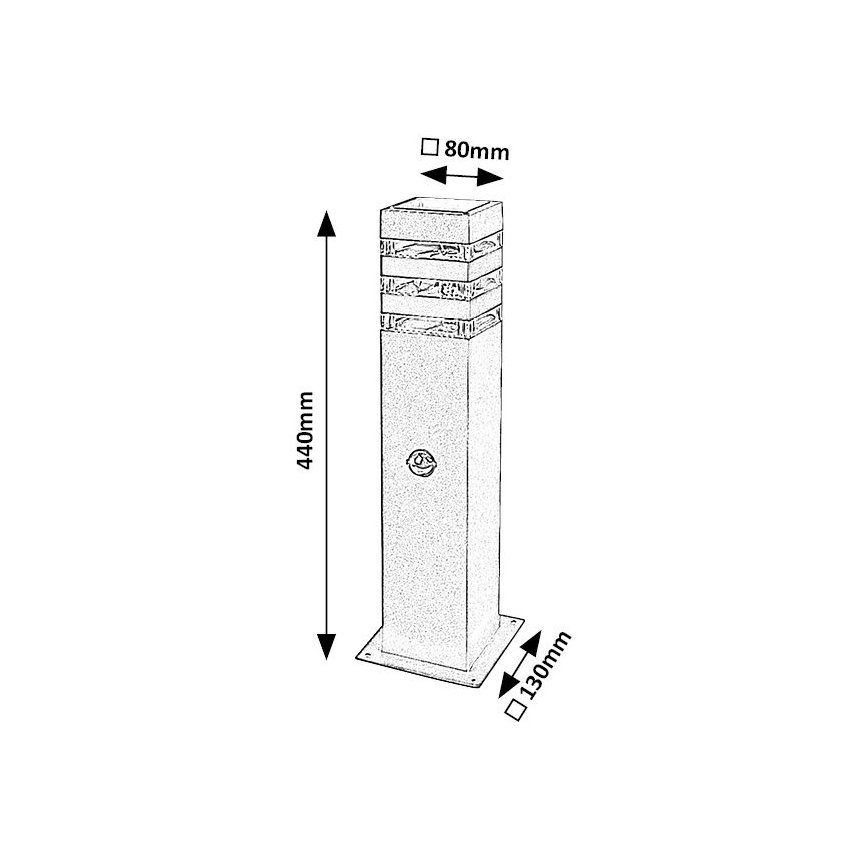 Rabalux - Lampa zewnętrzna z czujnikiem 1xE27/12W/230V IP44