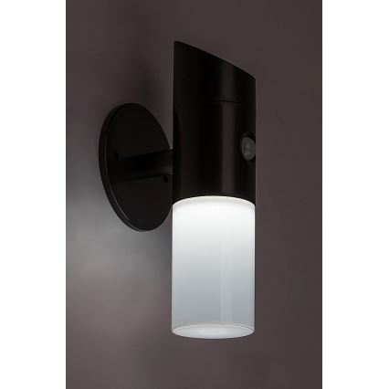 Rabalux - LED RGB Solarna lampa ścienna z czujnikiem LED/1W/3,7V IP44 czarna 1200 mAh