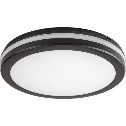 Rabalux - LED plafon łazienkowy LED/28W/230V 3000/4000/6500K IP54 czarny Ø 30 cm
