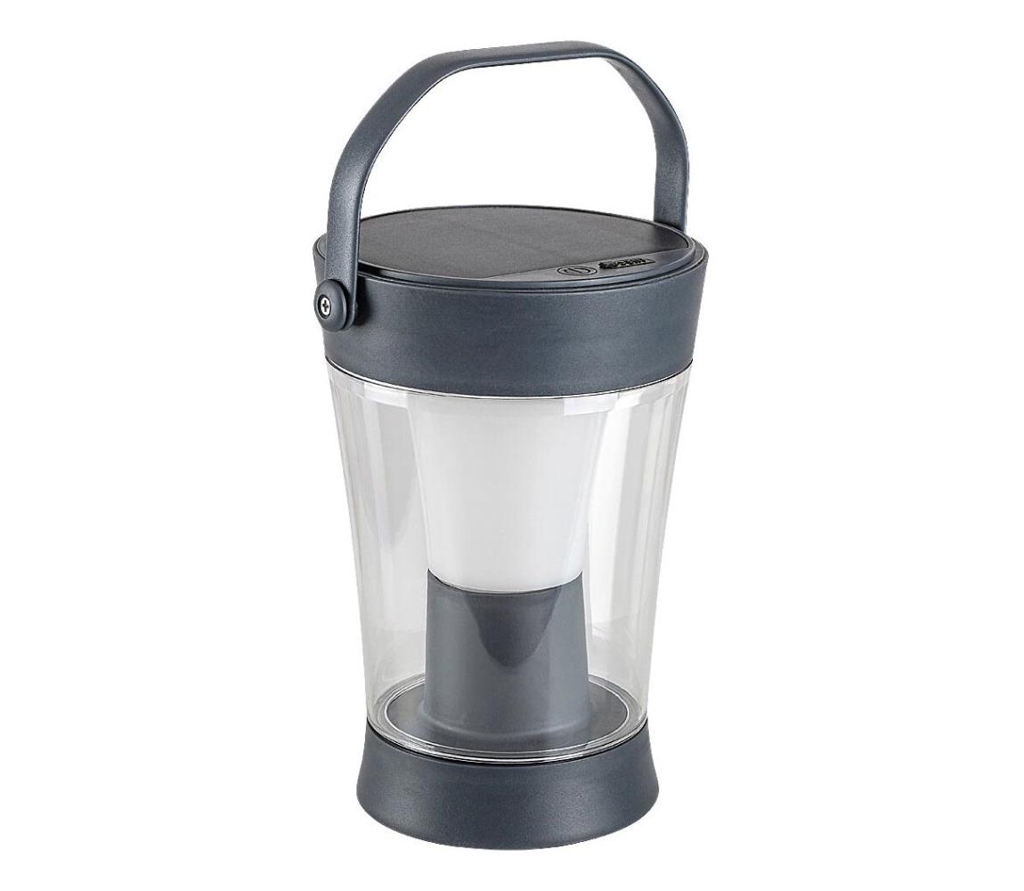 Rabalux 77039 - LED RGB Oświetlenie solarne ANGERS LED/3W/3,7V IP54 antracyt