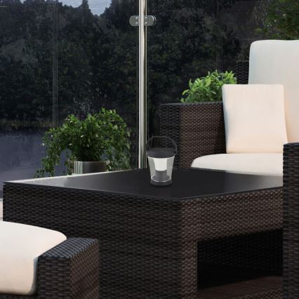 Rabalux - Ściemniane oświetlenie solarne LED RGBW LED/3W/3,7V IP54 antracyt