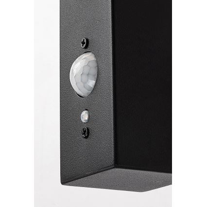 Rabalux - LED Solarna lampa ścienna z czujnikiem LED/4W/230V IP44 czarna 2200 mAh