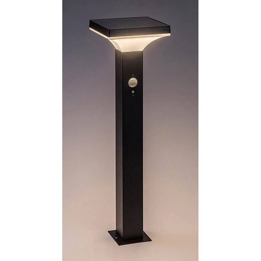 Rabalux - LED Lampa solarna z czujnikiem LED/4W/3,7V IP44 czarna