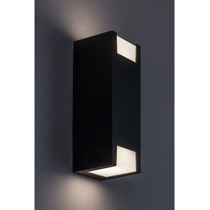 Rabalux - Kinkiet zewnętrzny 2xGU10/7W/230V IP44 czarny