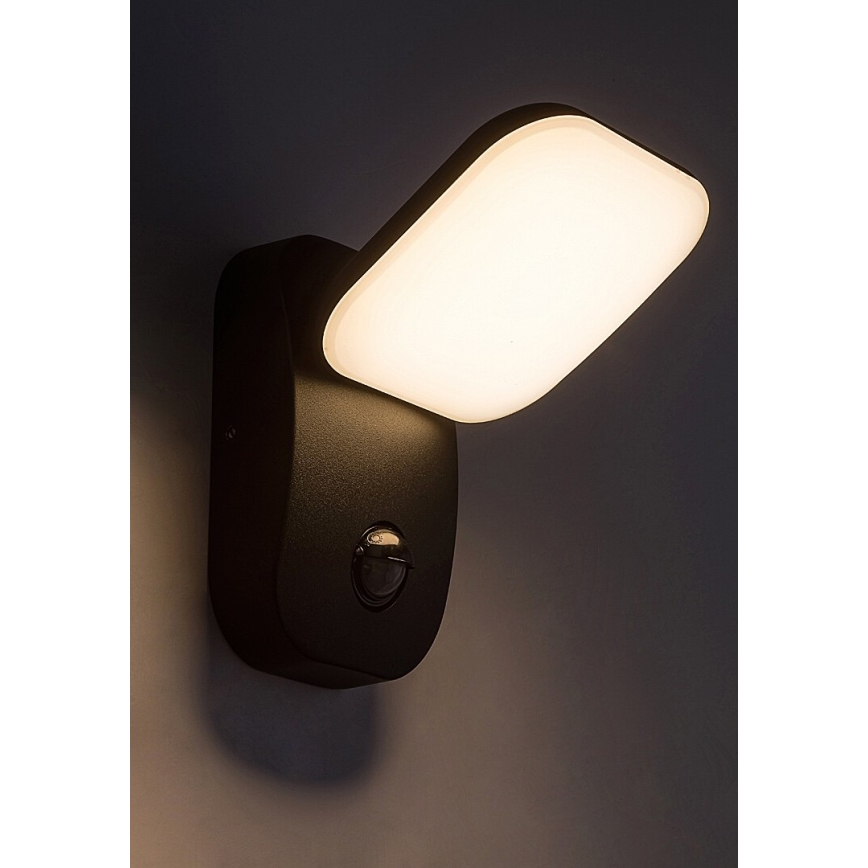 Rabalux - LED elastyczna oprawa naścienna do montażu na zewnątrz z czujnikiem LED/12W/230V IP44