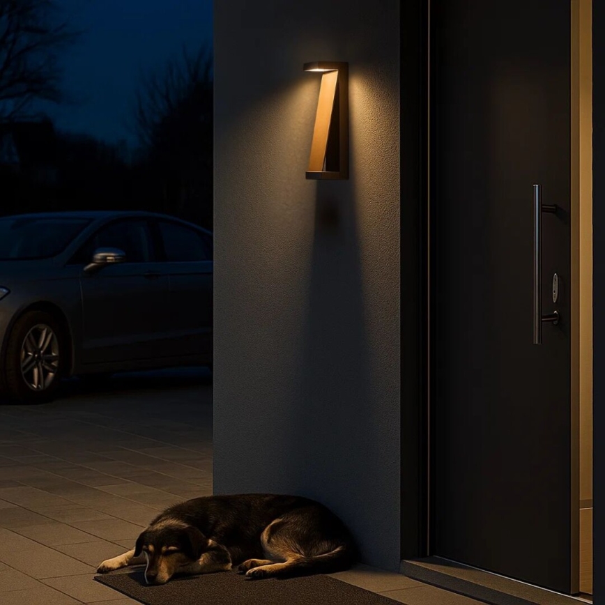 Rabalux - Kinkiet zewnętrzny LED/13W/230V IP65 brązowy