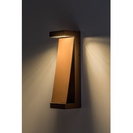 Rabalux - Kinkiet zewnętrzny LED/13W/230V IP65 brązowy