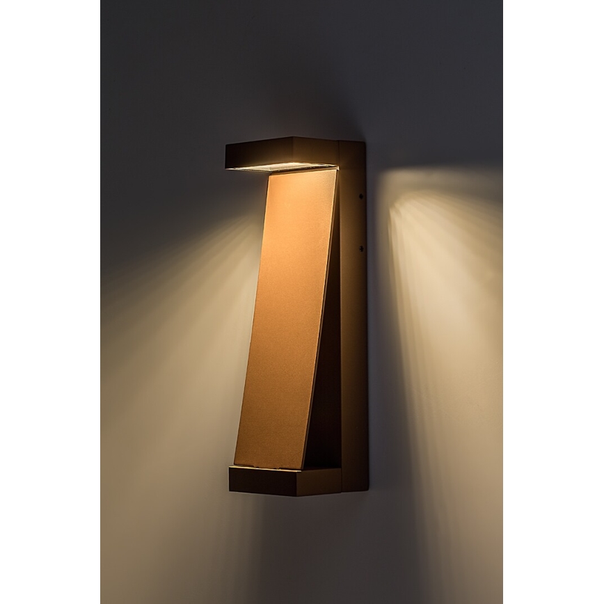 Rabalux - Kinkiet zewnętrzny LED/13W/230V IP65 brązowy