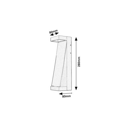 Rabalux - Kinkiet zewnętrzny LED/13W/230V IP65 brązowy