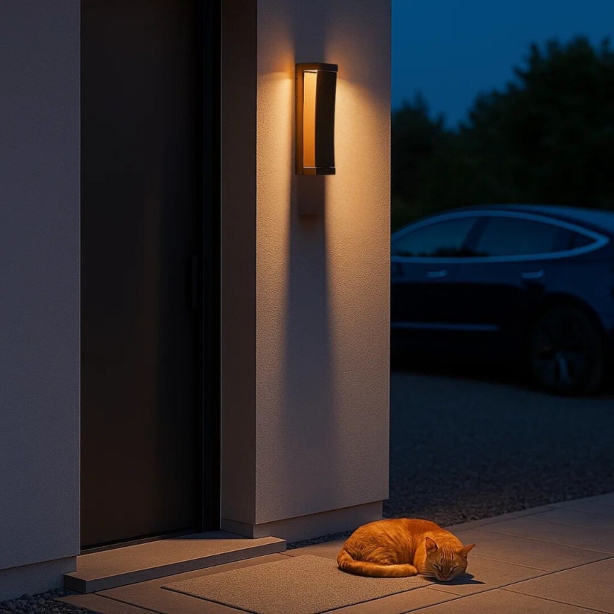 Rabalux - LED Zewnętrzny kinkiet LED/13W/230V IP65 brązowy