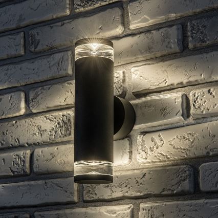 Rabalux - Zewnętrzny kinkiet 2xGU10/10W/230V IP54 antracyt