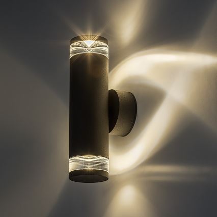 Rabalux - Zewnętrzny kinkiet 2xGU10/10W/230V IP54 antracyt