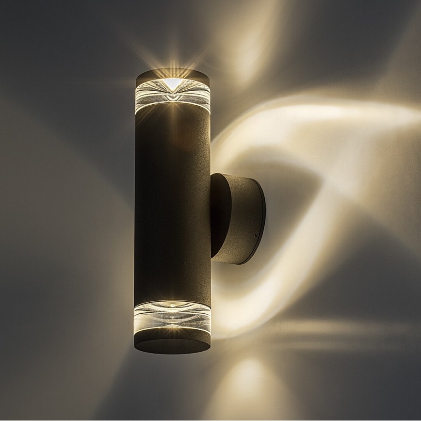 Rabalux - Zewnętrzny kinkiet 2xGU10/10W/230V IP54 antracyt