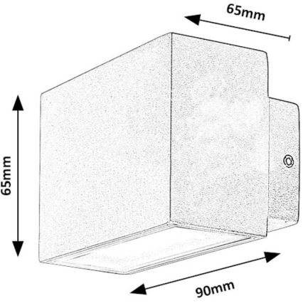 Rabalux - LED Kinkiet zewnętrzny LED/7W/230V IP54 biały