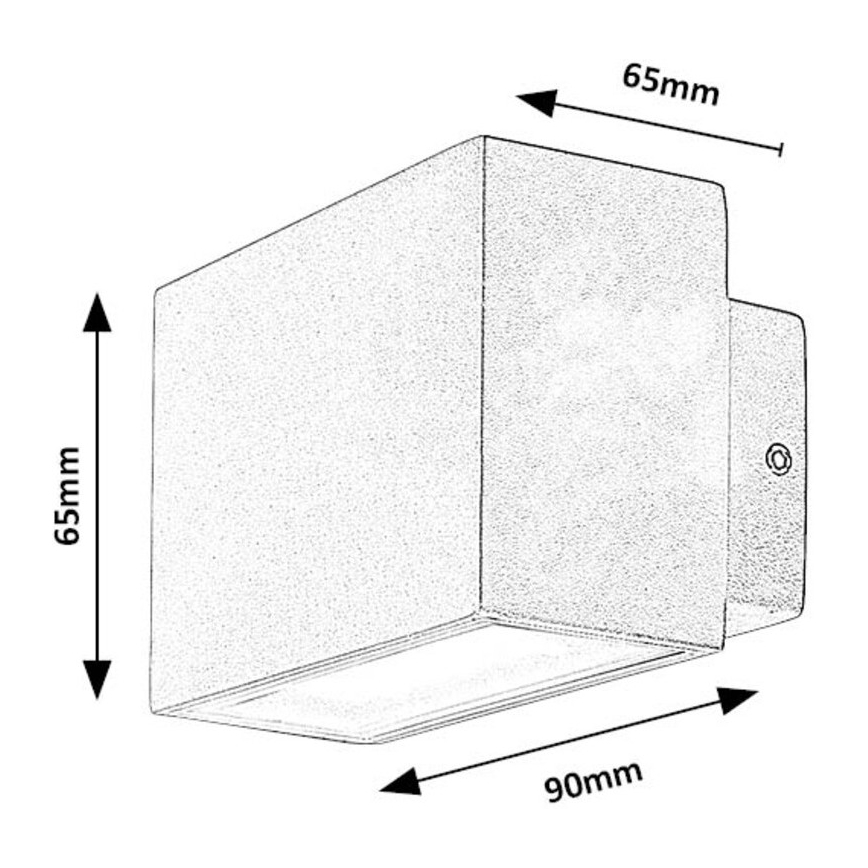 Rabalux - LED Kinkiet zewnętrzny LED/7W/230V IP54 biały