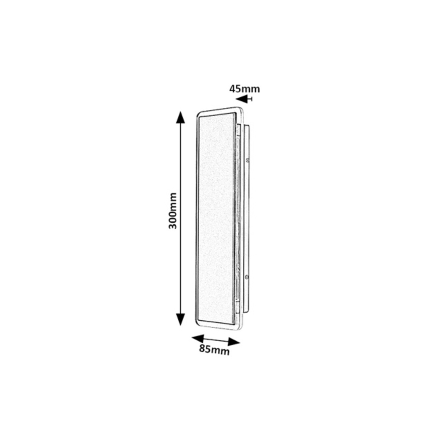 Rabalux - LED zewnętrzny kinkiet LED/18W/230V IP54 czarny