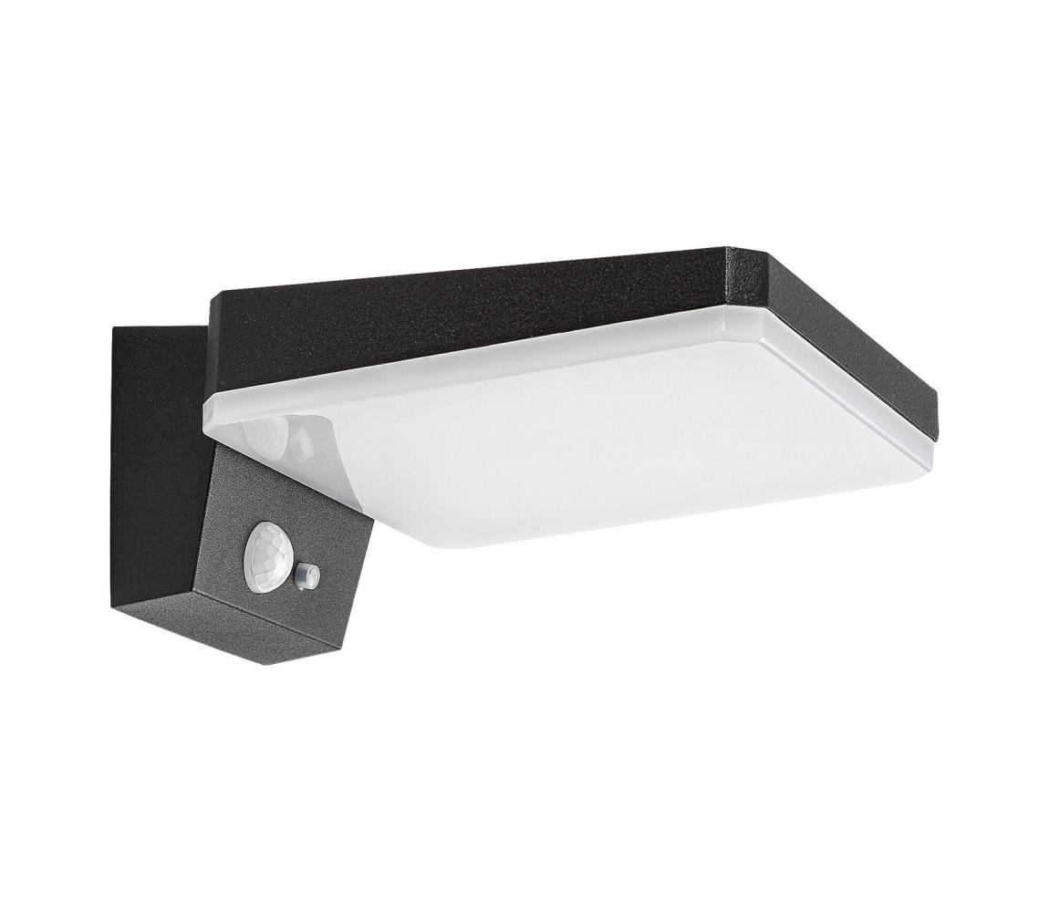 Rabalux 77078 - LED Kinkiet solarny LASSET LED/4,4W/3,7V IP54 czarny