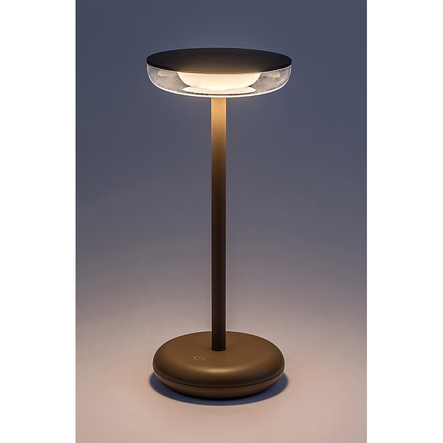 Rabalux - LED Ściemnialna ładowalna zewnętrzny lampa LED/6W/5V IP44 1800 mAh brązowy