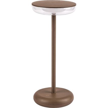 Rabalux - LED Ściemnialna ładowalna zewnętrzny lampa LED/6W/5V IP44 1800 mAh brązowy