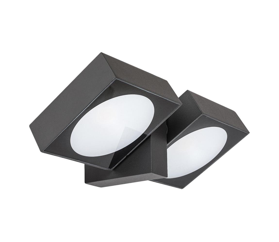 Rabalux 77101 - LED Kinkiet zewnętrzny TELDE 2xLED/7W/230V IP54 antracyt