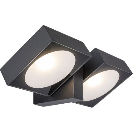 Rabalux - LED elastyczna oprawa naścienna do montażu na zewnątrz 2xLED/7W/230V IP54 antracyt