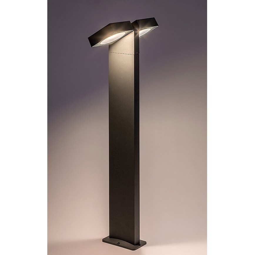 Rabalux - LED elastyczna oprawa naścienna do montażu na zewnątrz 2xLED/7W/230V IP54 antracyt