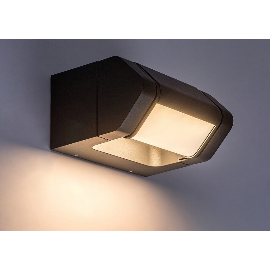Rabalux - LED elastyczna oprawa naścienna do montażu na zewnątrza LED/8W/230V IP54 antracyt