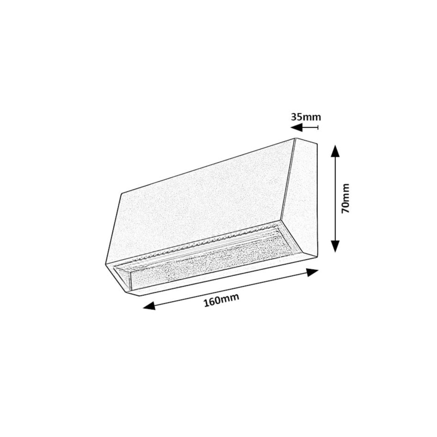 Rabalux - LED Kinkiet zewnętrzny LED/3W/230V IP54