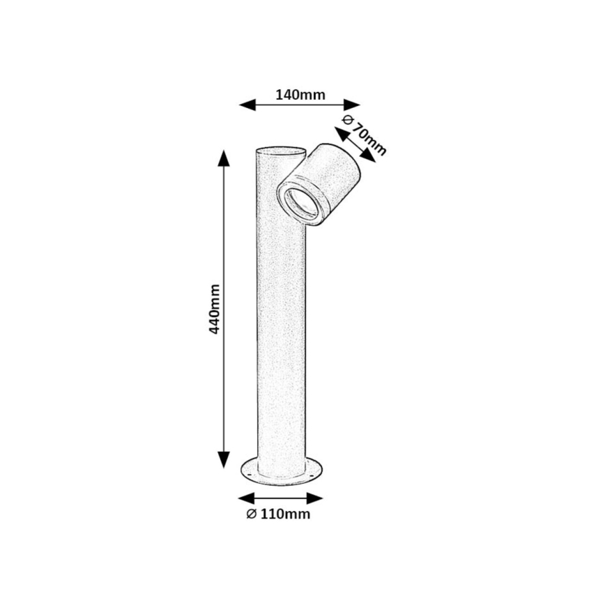 Rabalux - Lampa zewnętrzna 1xGU10/35W/230V IP44